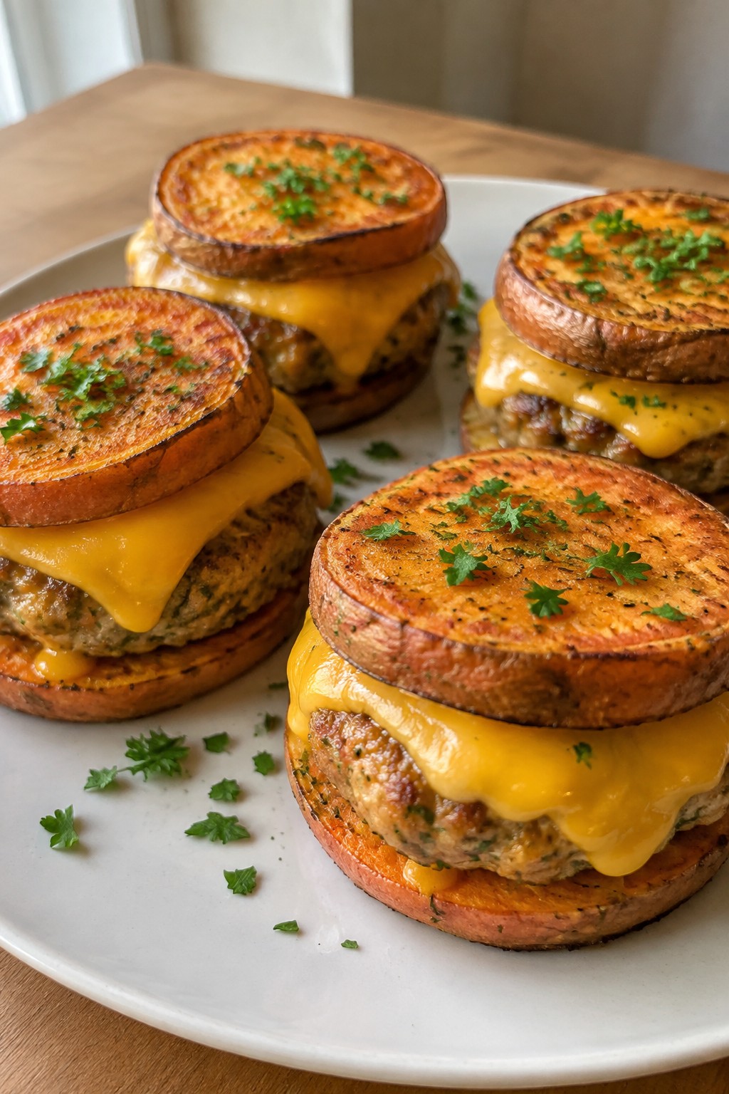 Pumpkin Patch Turkey Sliders on Sweet Potato Buns