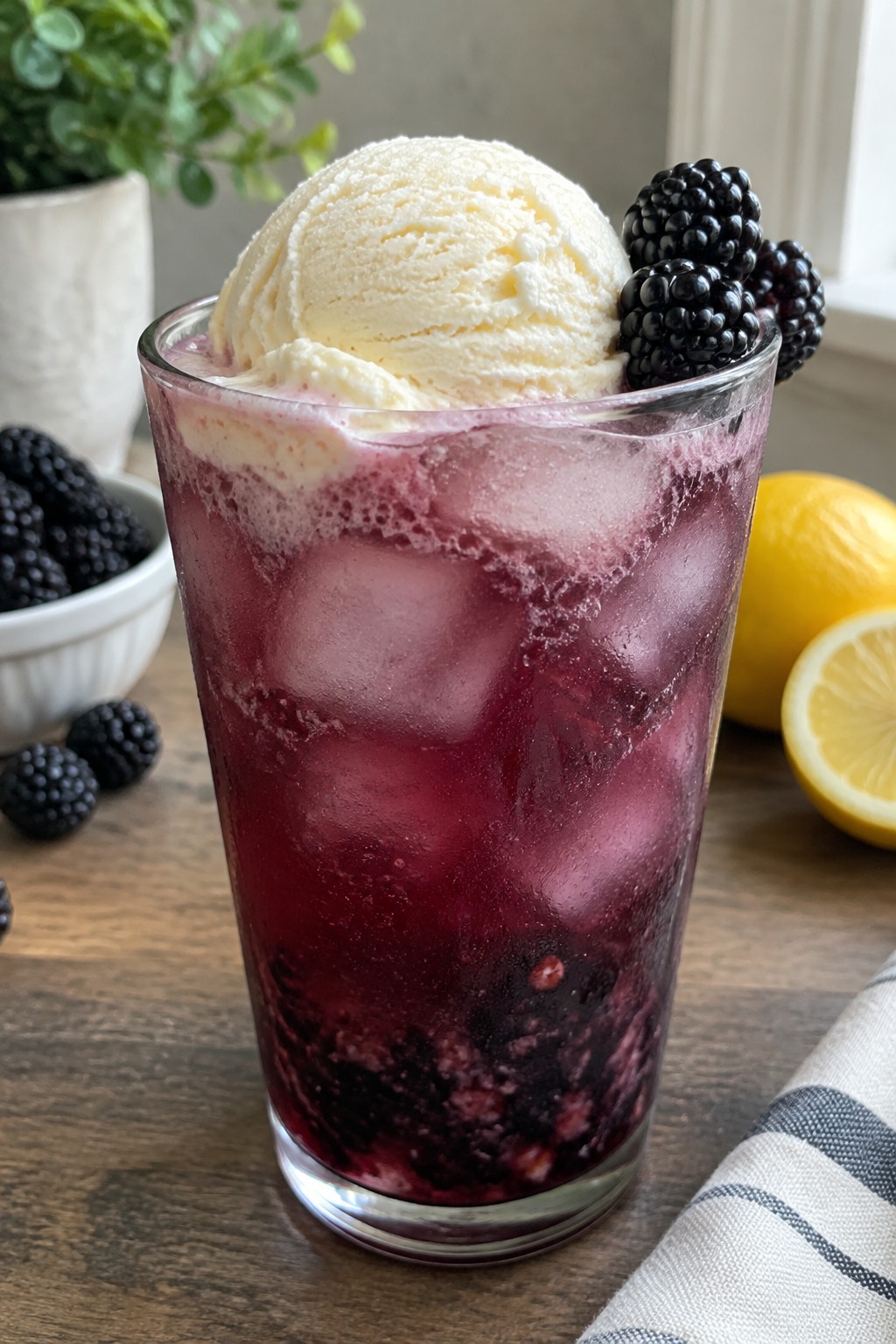 Black Cat Blackberry Lemonade Float