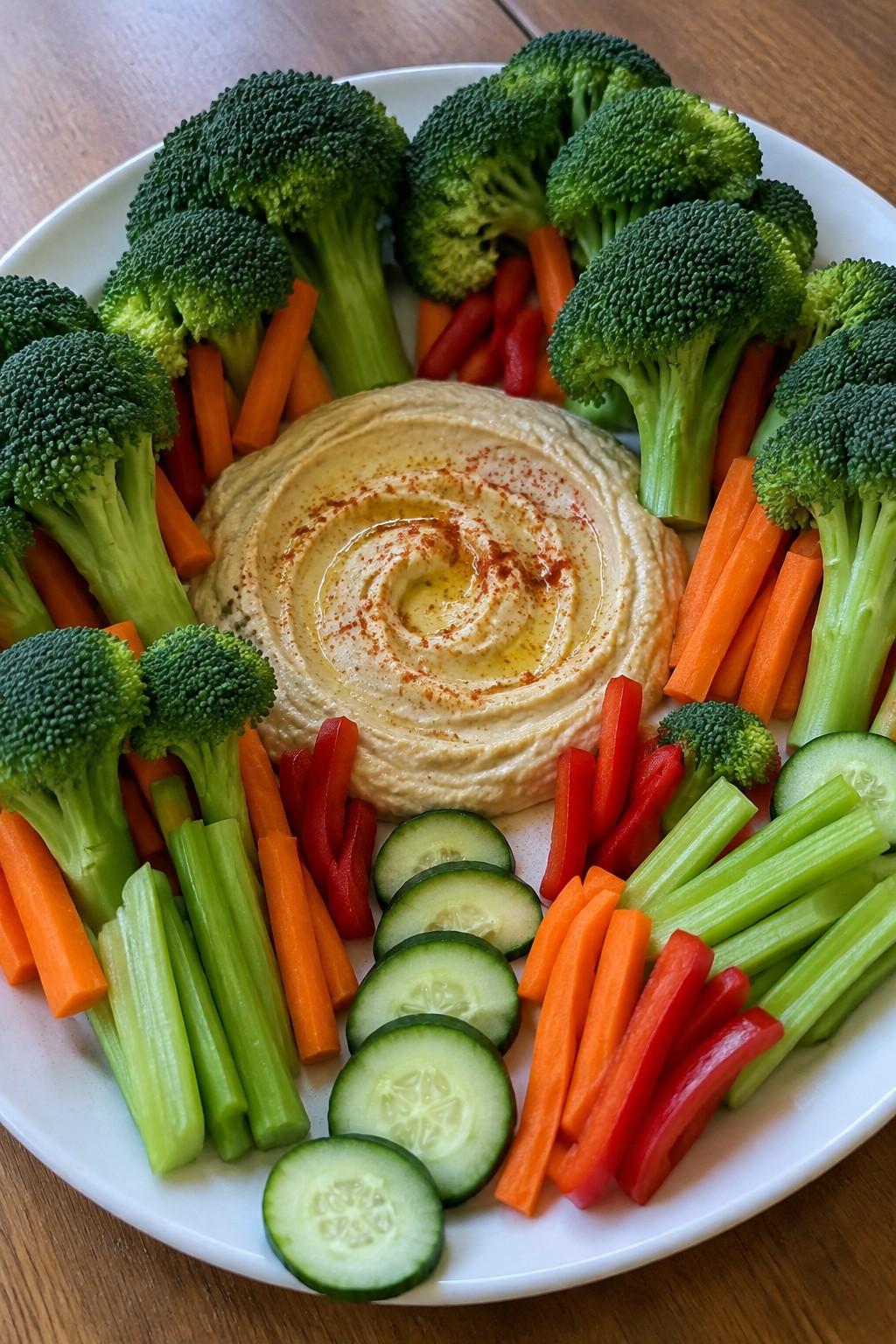 Haunted Forest Crudité Platter with Roasted Garlic Hummus