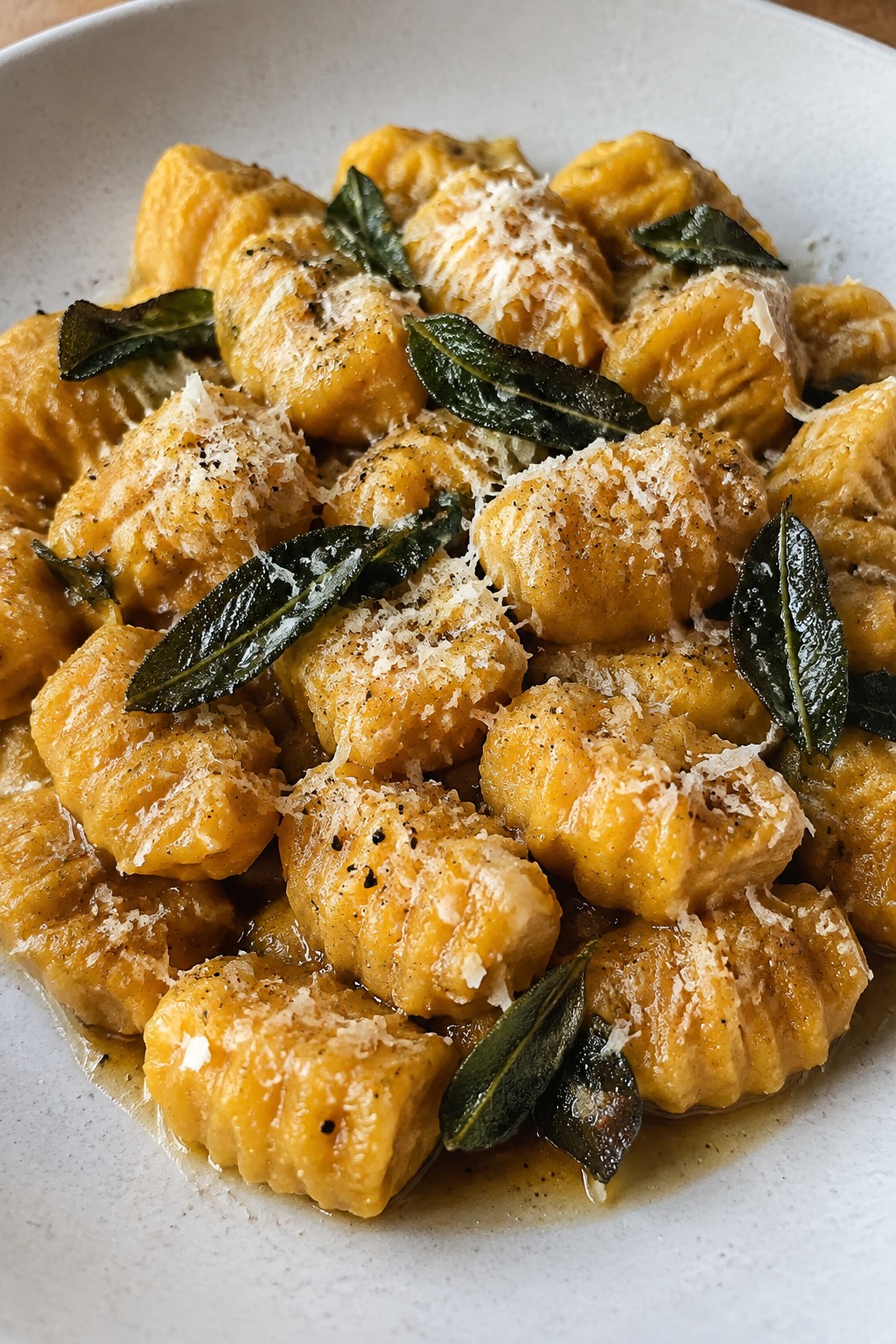 Pumpkin Ricotta Gnocchi with Sage Brown Butter Sauce