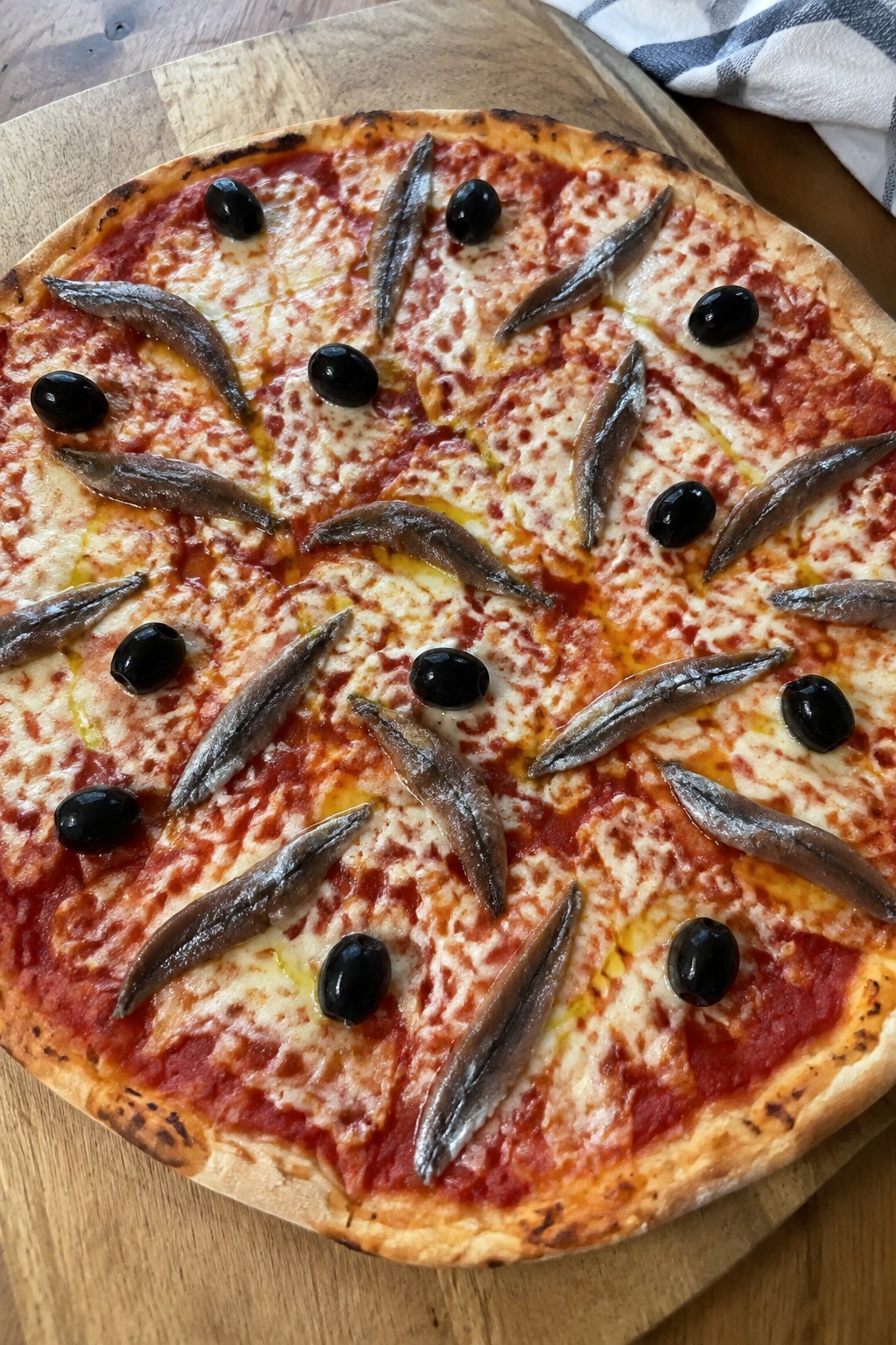 Creepy Crawly Anchovy and Olive Pizza