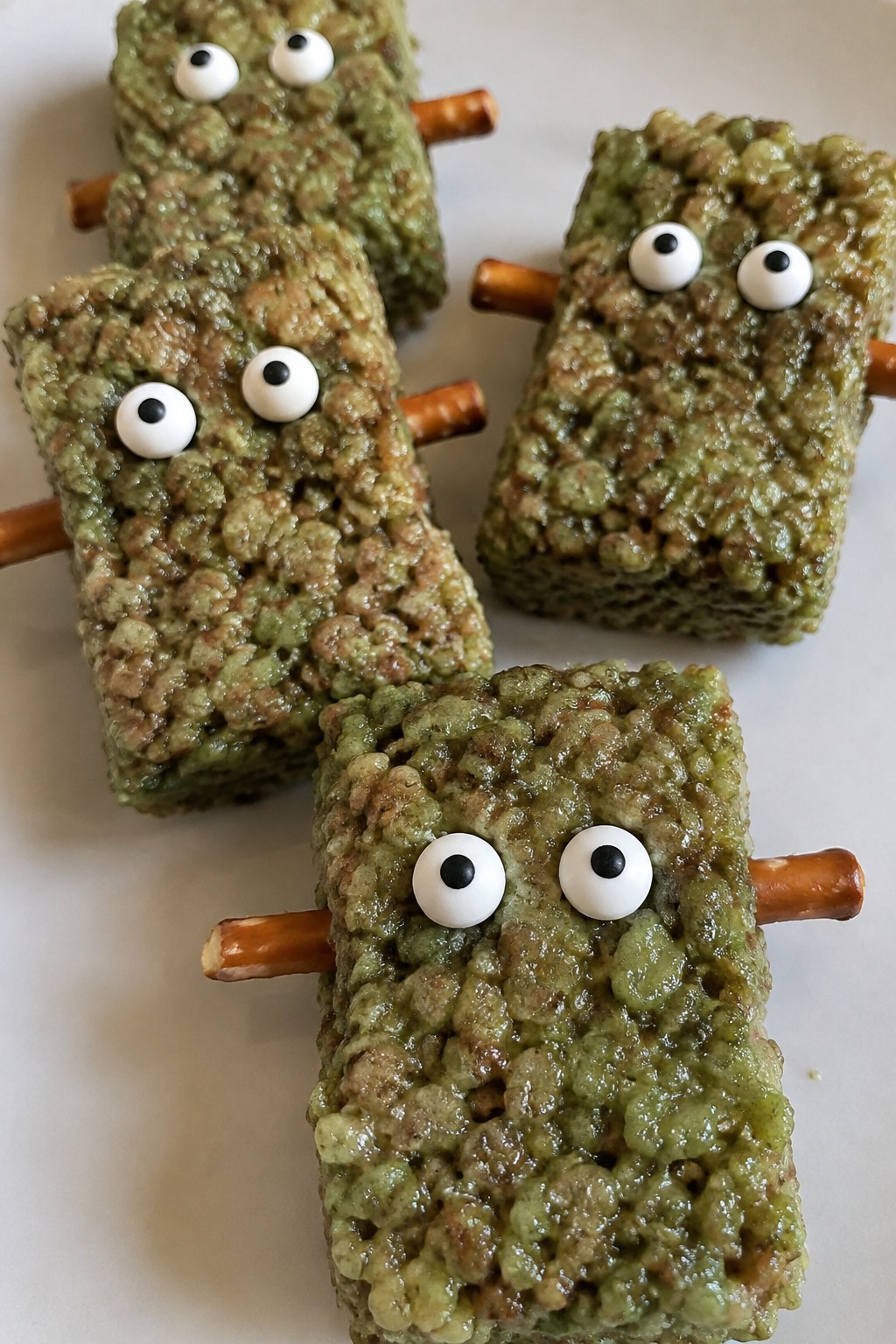 Frankenstein Cocoa Rice Krispie Treats