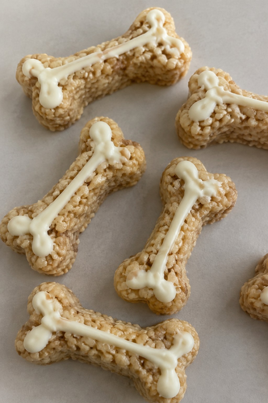Skeleton Bone-Shaped Rice Krispie Treats