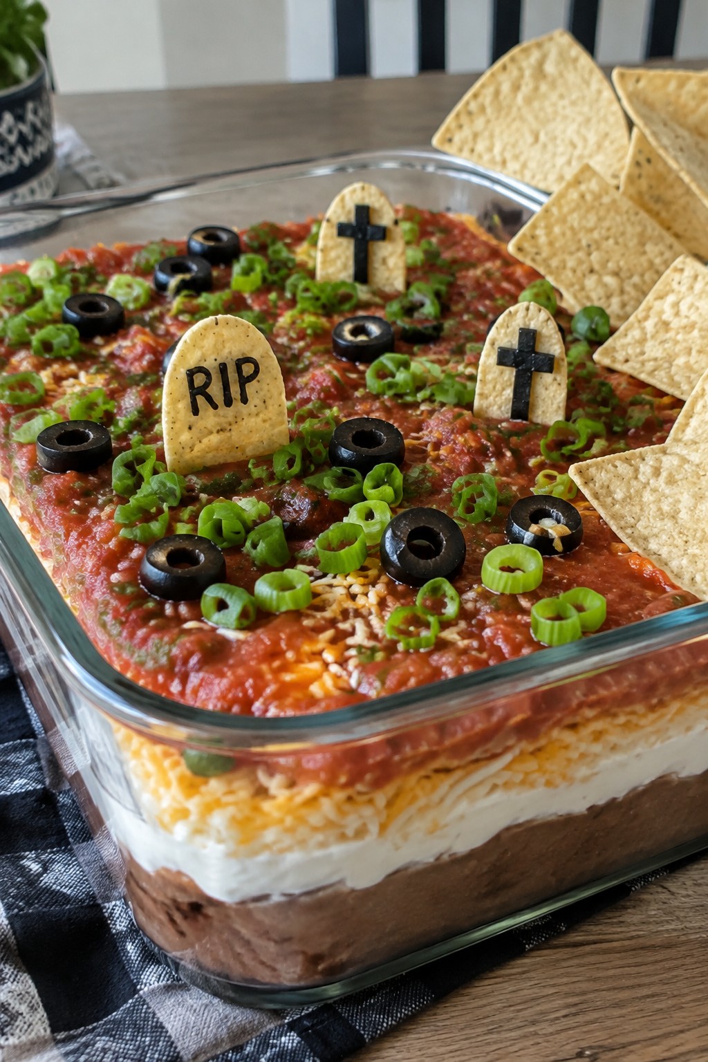 Graveyard Layered Taco Dip