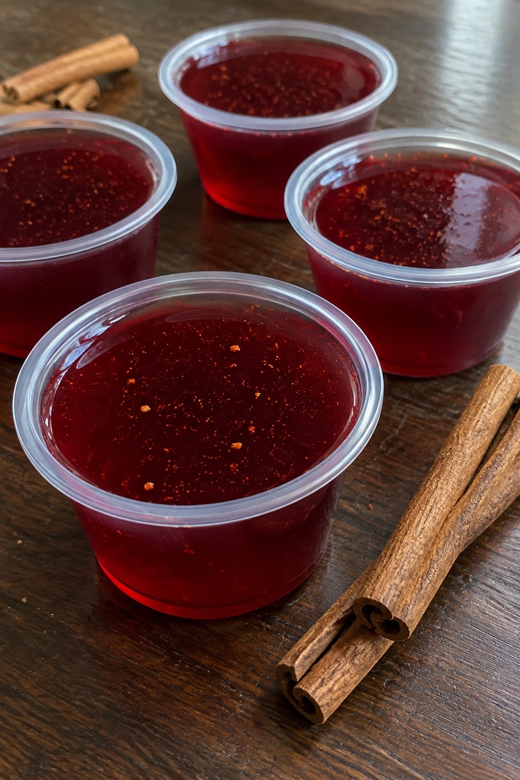 Cranberry Spice Cauldron Jello Shots