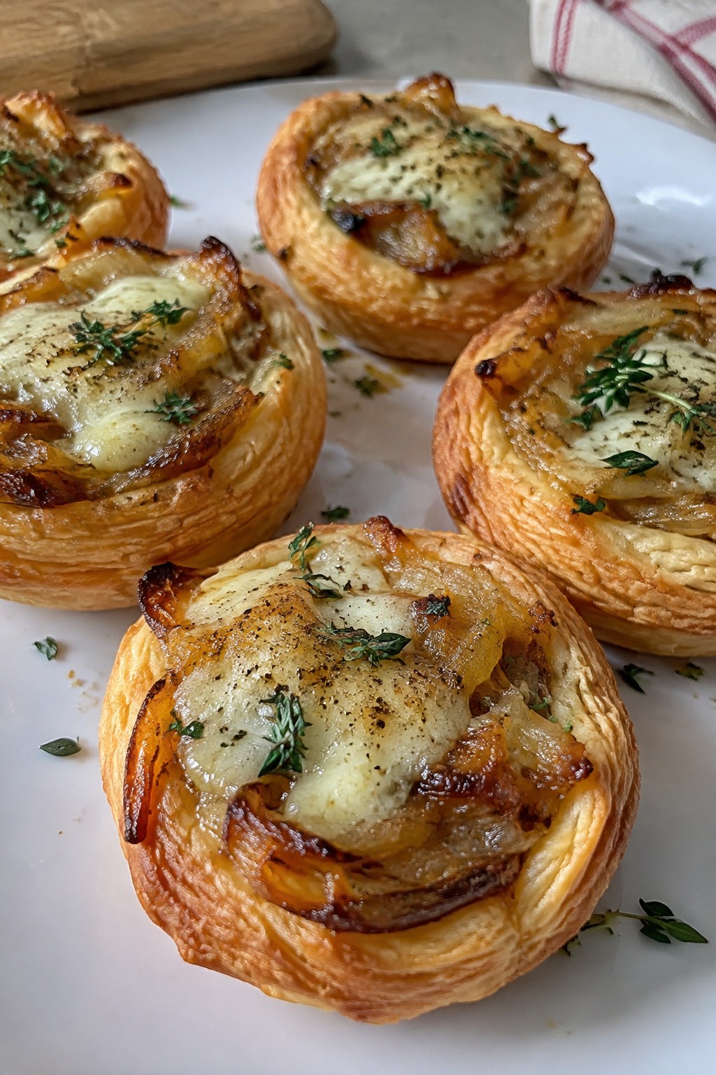 Caramelized Onion and Gruyère Tartlets