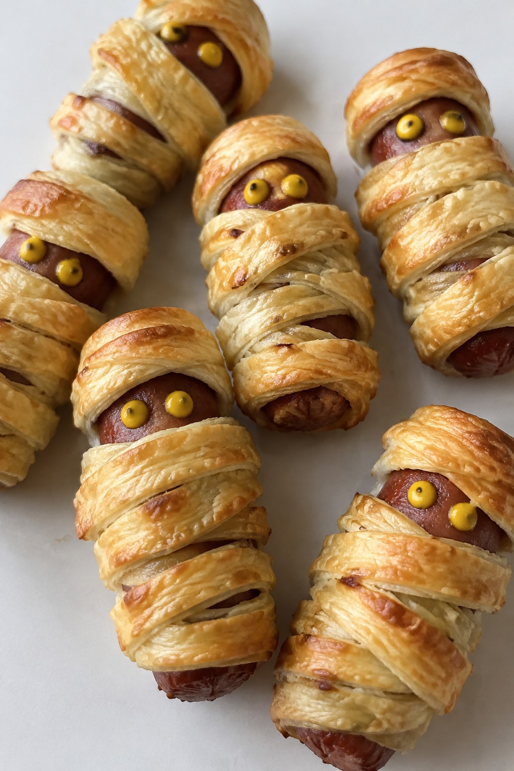 Spooky Sausage Mummy Puffs