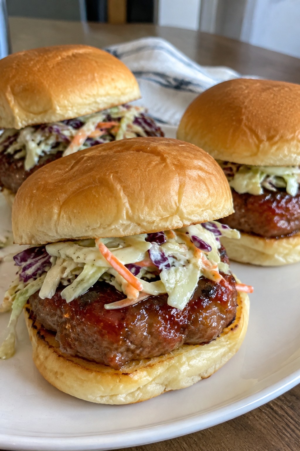 Poison Apple Pork Sliders with Slaw