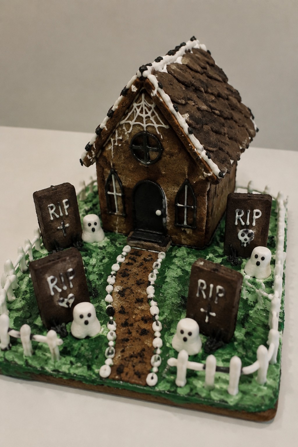 Haunted Gingerbread Graveyard House