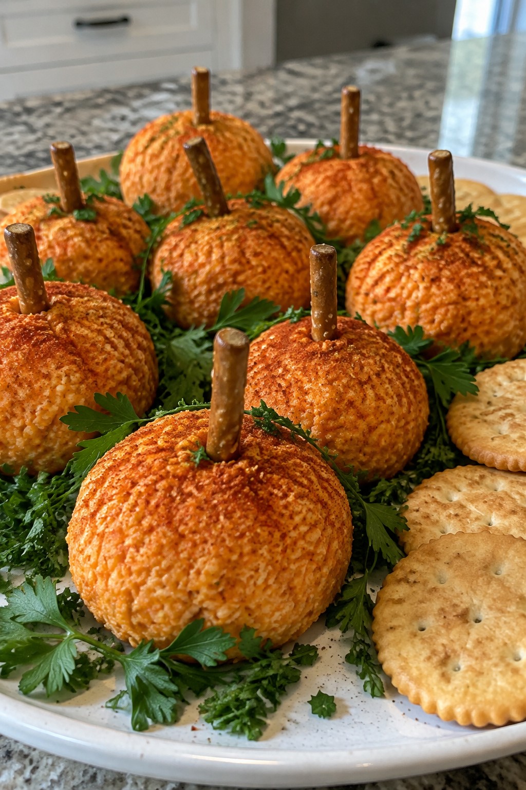 Pumpkin Patch Cheese Ball Platter
