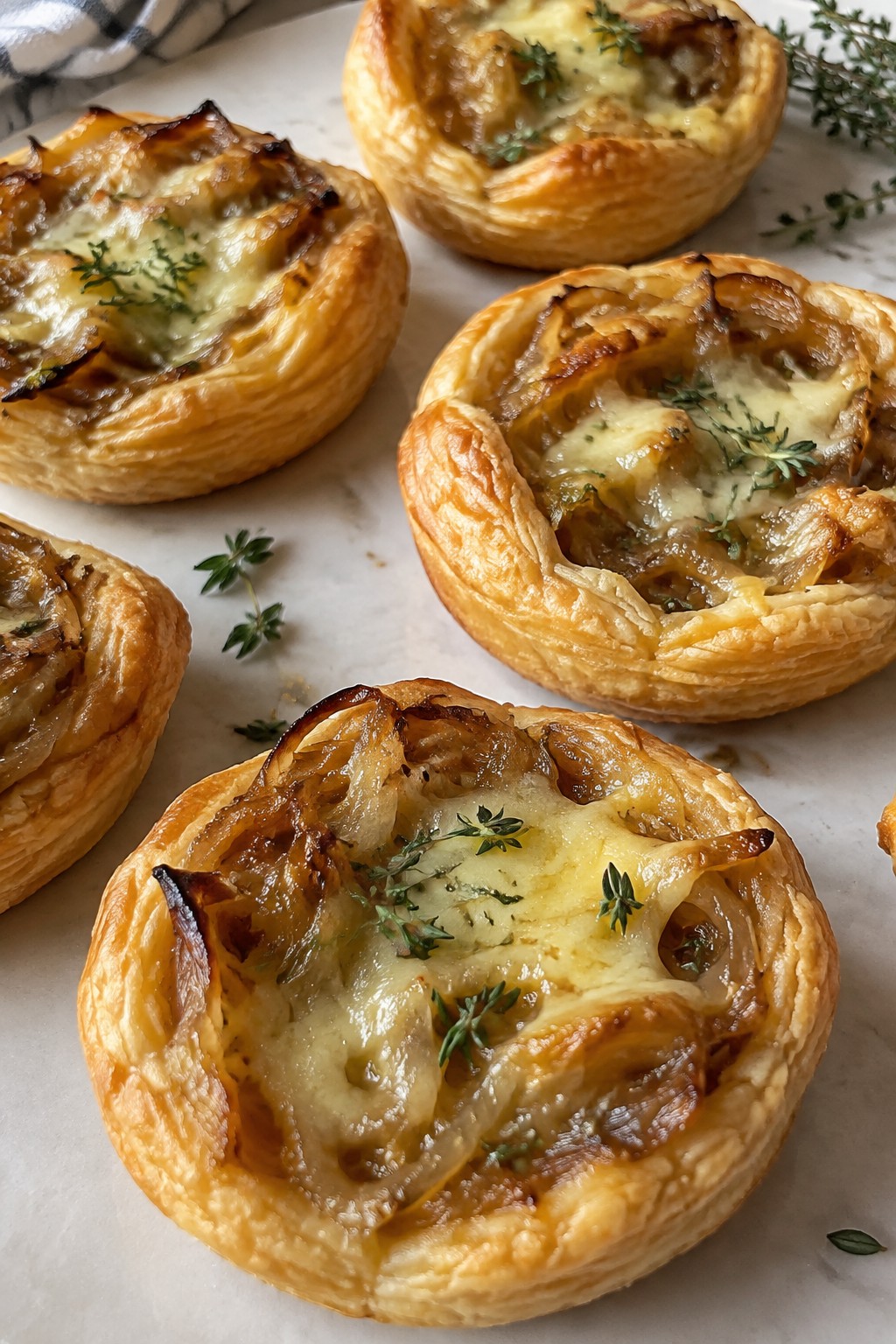 Caramelized Onion and Gruyère Tartlets