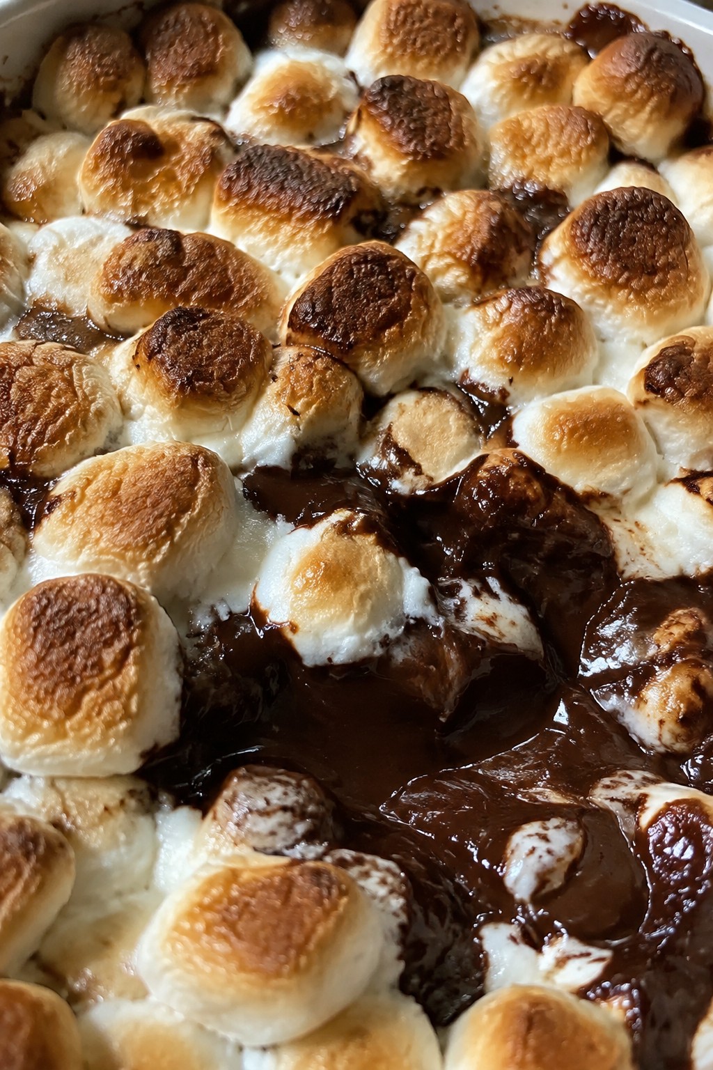 Toasted Marshmallow and Dark Chocolate S’mores Dip