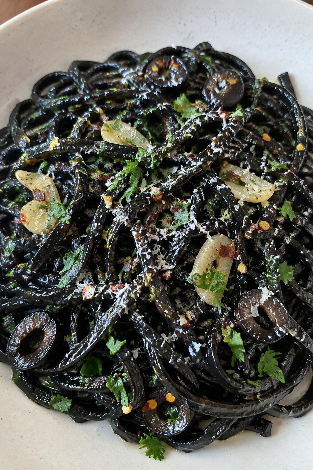 Creepy Crawly Squid Ink Pasta