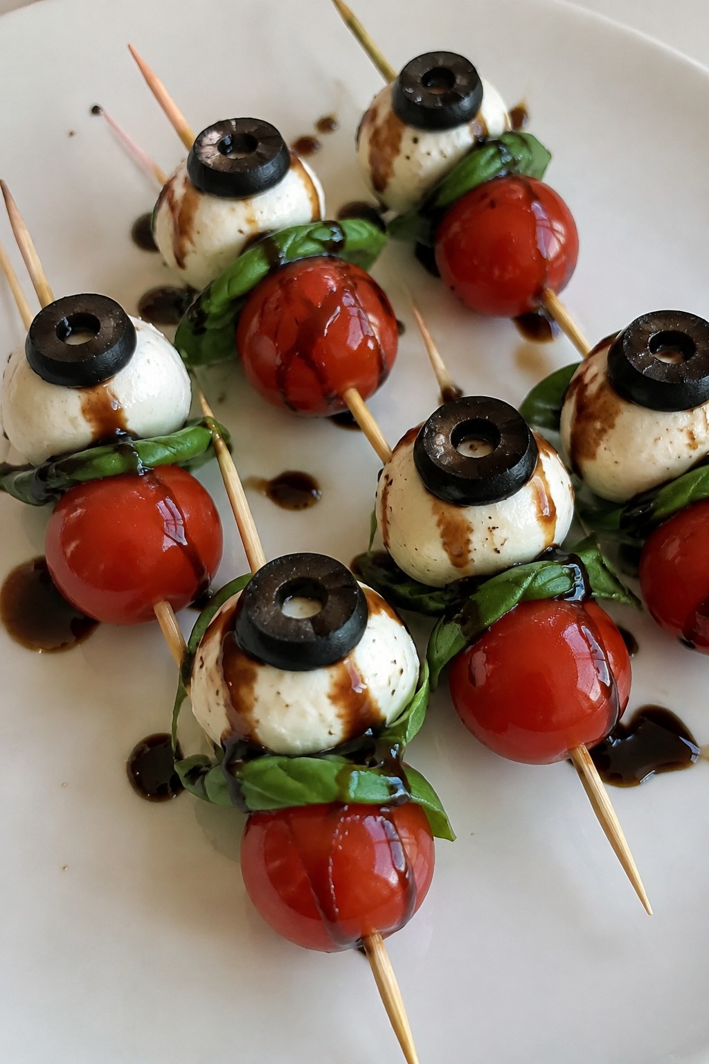 Eyeball Caprese Salad Skewers