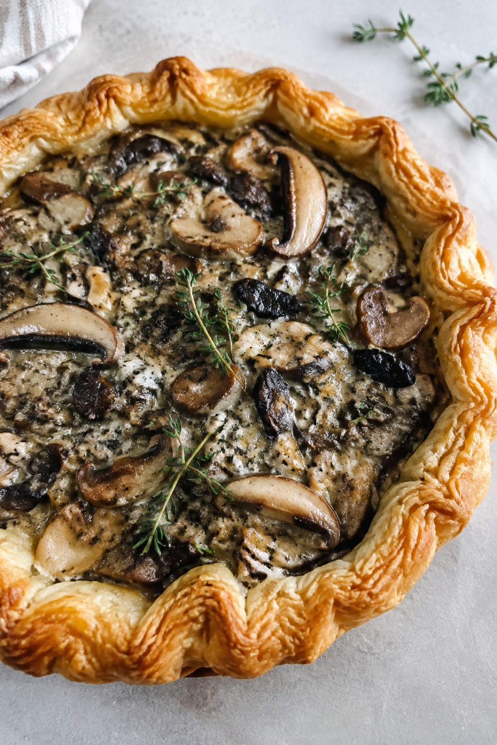 Haunted Forest Mushroom Tart