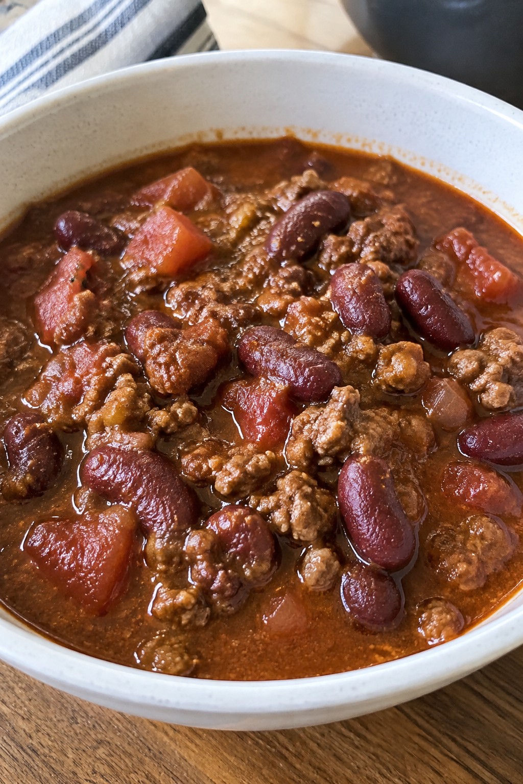 Smoky Texas Chili-Style Beef Stew with Kidney Beans