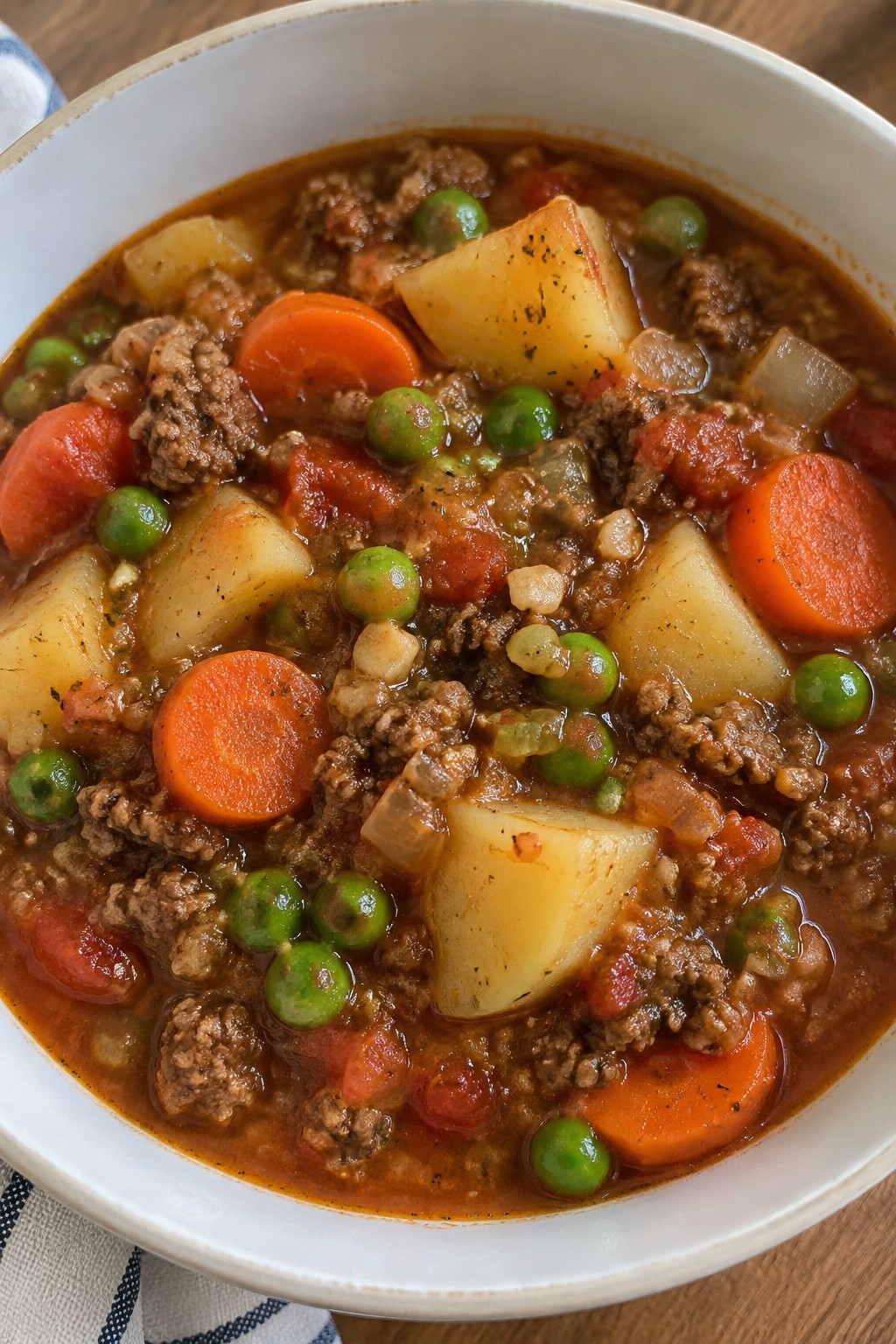 Classic One-Pot Hamburger Vegetable Stew
