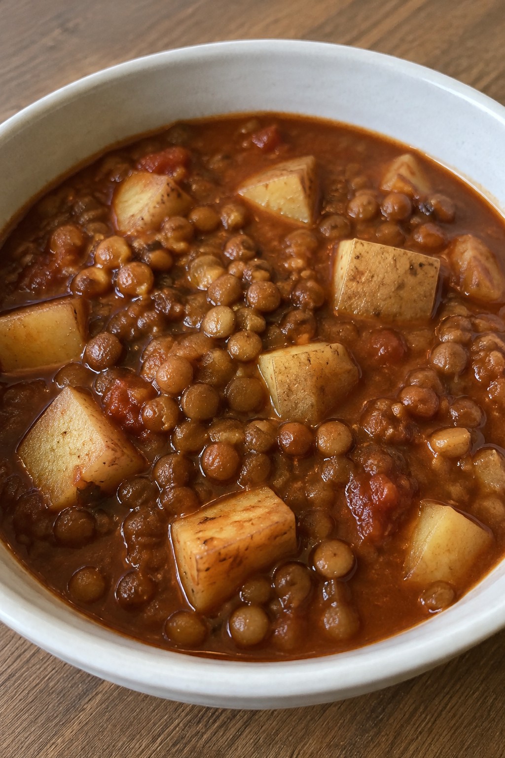 Smoky Chipotle Lentil Stew with Potatoes