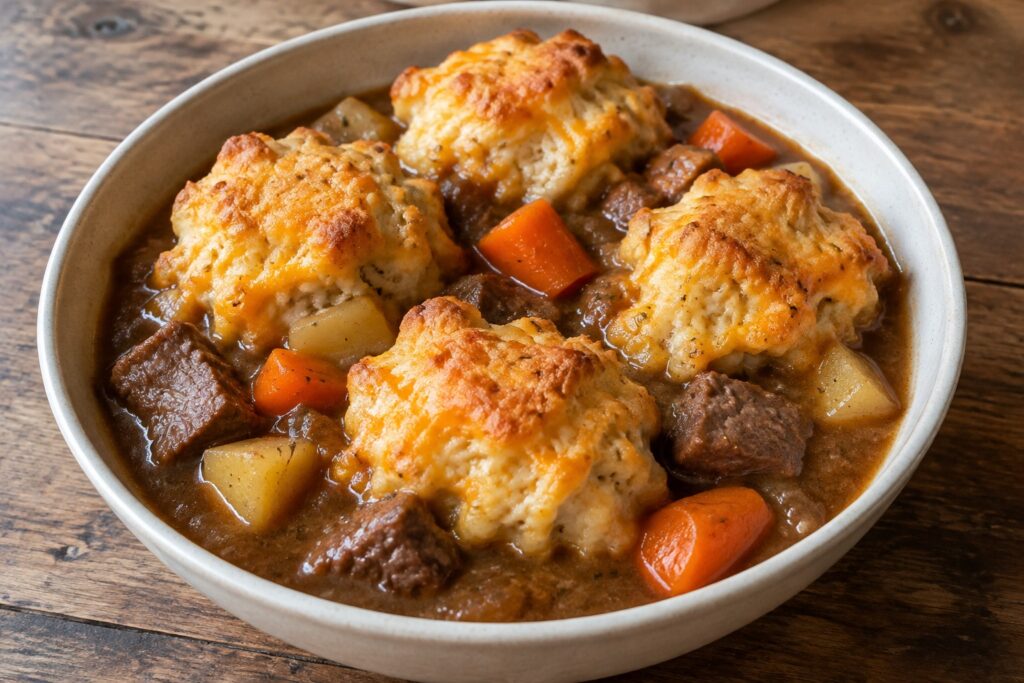 12 Cozy Winter Stew Recipes Topped with Cheddar Dumplings