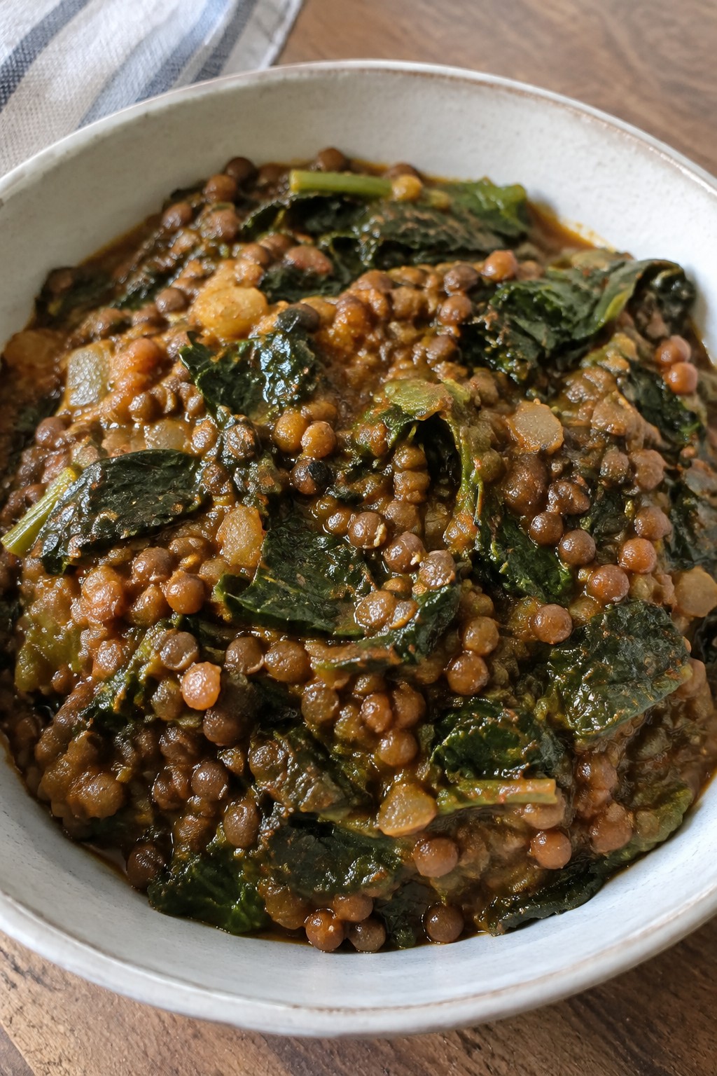 Ethiopian Berbere Lentil Stew with Collard Greens