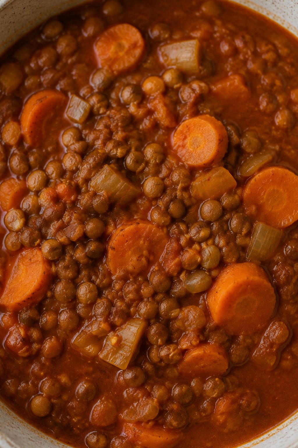 Ethiopian Berbere Lentil Stew with Carrots and Onions