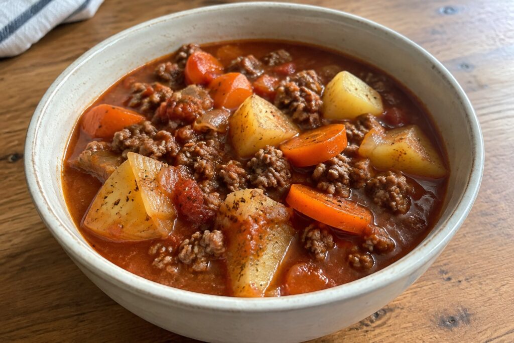 13 Cozy Slow Cooker Hamburger Stew Recipes for Hands-Off Cooking