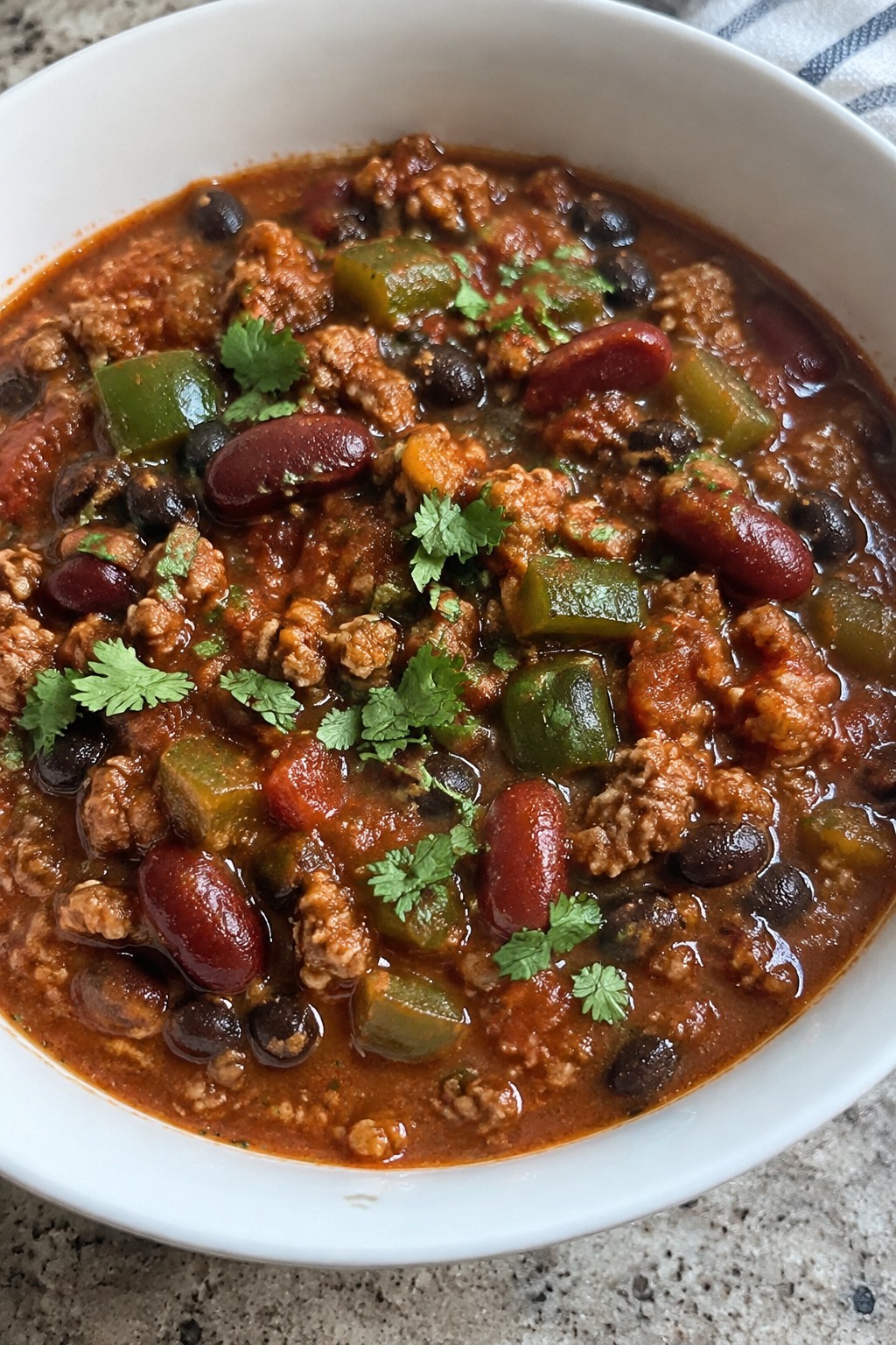 Turkey Chili-Style Stew with Beans