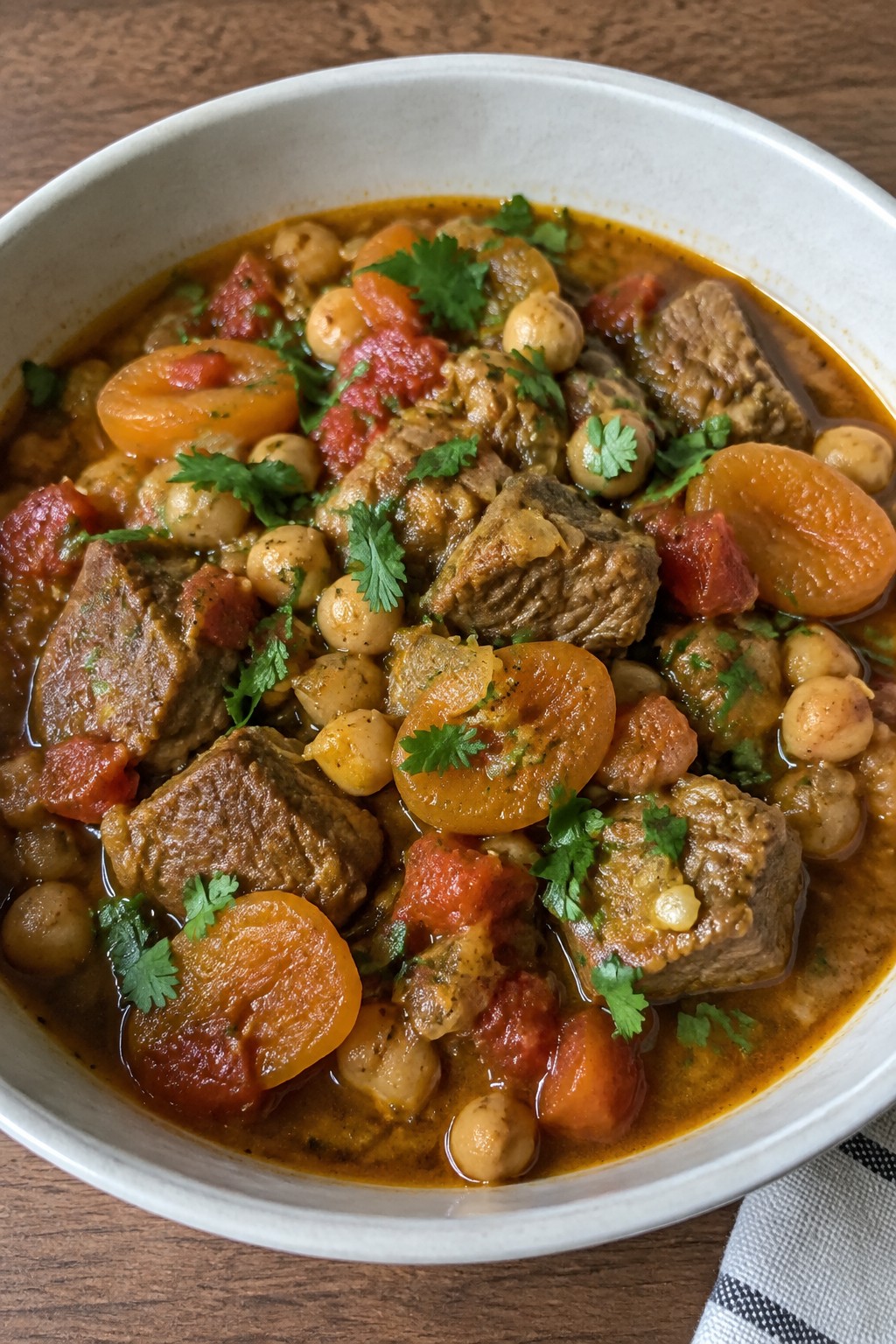 Moroccan Spiced Lamb and Apricot Stew
