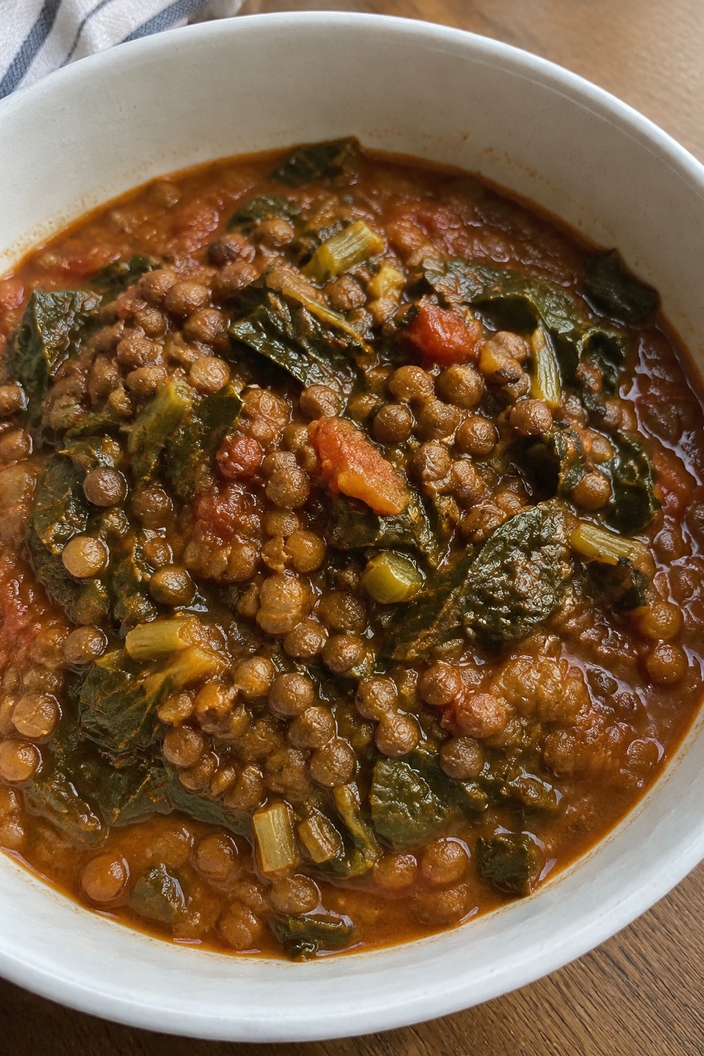 Ethiopian-Spiced Lentil Stew with Collard Greens