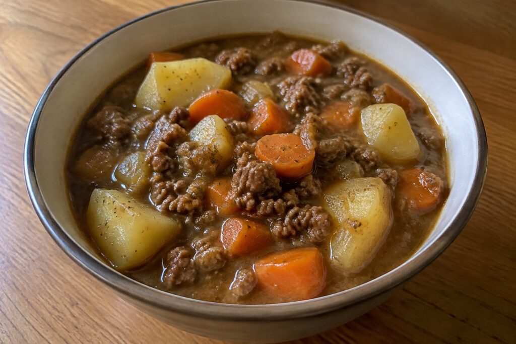 15 Comforting Hamburger Potato Stew Recipes With Tender Root Vegetables