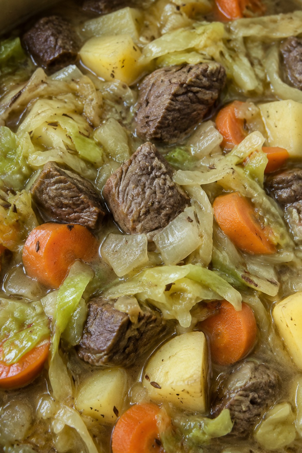 Beef and Cabbage Stew with Caraway